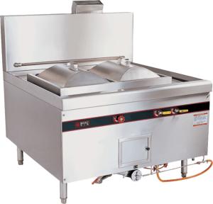 China Burner Type 220V LPG Gas Rice Roll Steamer 370W Chinese Style Cooking Stove factory