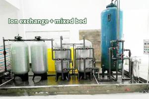 China 60HZ Deionized Water Systems , Mixed Bed Deionizer Bipass RO 1000LPH factory