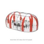 Transparent Extended Star Room Bubble House as Fire Protection for Camping and