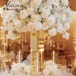 ZT-564 Wholesale Hot Sale Event Wedding Centerpieces Tall Gold Mirror Pillar