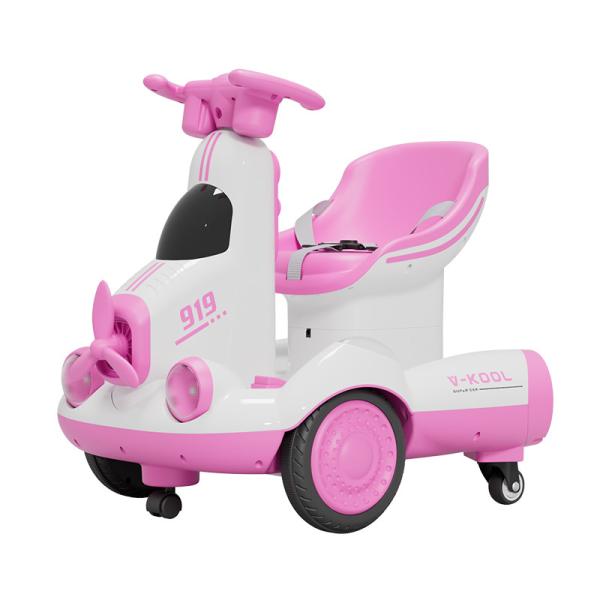 Kids' Electric Vehicles Ride On Toy Car With Music 6V Battery 1-2 Hours Playtime