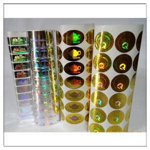 China laser anti-counterfeit hologram labels,Security laser hologram label,anti counterfeit label sticker factory