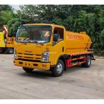 ISUZU 130HP 10cbm Mobile Sewage Suction Vehicle Vacuum Sludge Suction Truck