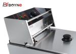 8L Oil Tank Stainless Steel Fryer For Fried Snack Fried Chicken Equipment