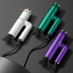 Green Ionic Styling Tool Foldable Blow Dryer With Cool Shot Button