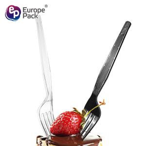 China Europe-pack new item disposable 7 inch plastic fork for cake factory