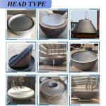 Stainless Steel 304 316L 904 Butt Welded Seamless Pipe End Caps with Equal
