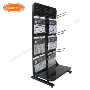 China Hanging Hooks Tile Rack Mosaic Shop Metal Display Stand factory