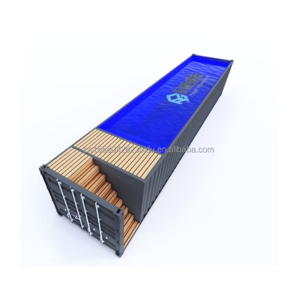 Customized Shipping Container Swimming Pool in 20ft/40ft with Wall 50/75/100mm