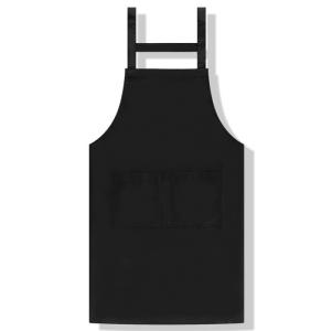 China Promotion Blank Calico Aprons Non Woven Fixed Sewn Neck Strap Adjustable Buckle factory