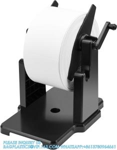 China External Rolls Label Holder, 2 In 1 Fan-Fold Stack Paper Holder For Desktop Thermal Label Printer factory