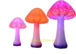 Customized Giant 2m Height Inflatable Lighting LED Lucky Shroom Decoration