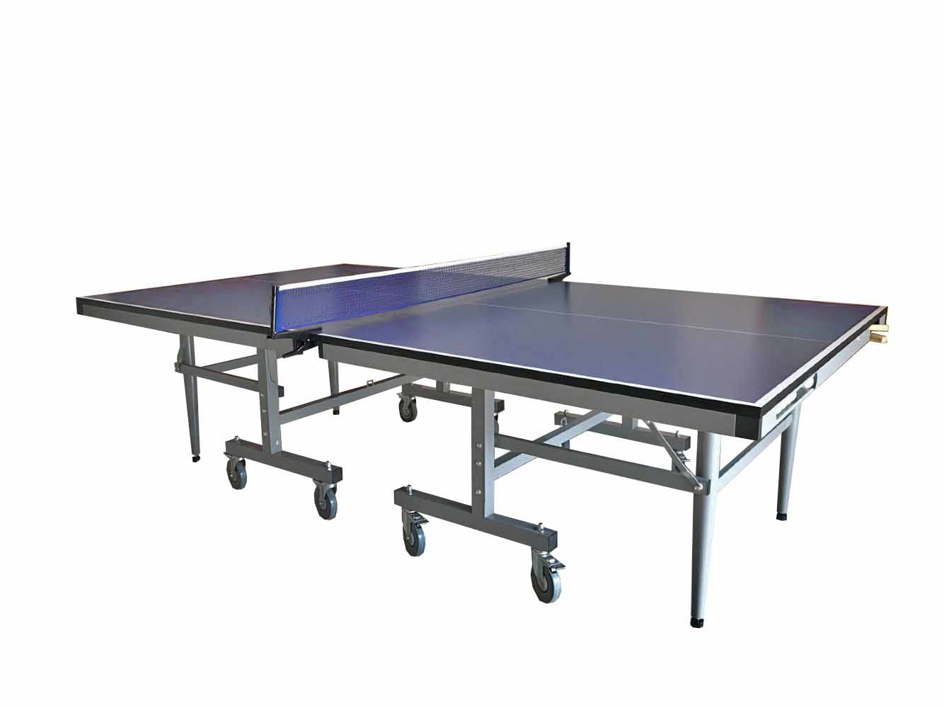 Moveable Sport Tennis Table Foldable UV 25mm Top With Bat And Ball Holder Indoor