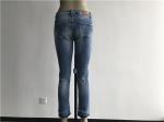 LTD Ladies Denim Jeans / Light Wash Denim Jeans With Blasting / Whisker TW76855