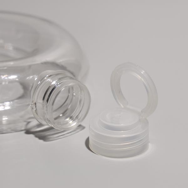 Transparent 500ml Clear Plastic PET Bottle With Customized In Aluminum/Plastic