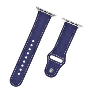 China 38 40 42 44mm Width Leather Watch Strap Bands For Apple Watches factory