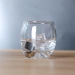 240ml / 8oz Round Bottom Whiskey Glasses With Iceberg Mountain Bottom