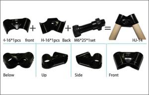 China Heavy Duty Cross Metal Pipe Connectors 28mm Dia. For ABS / PE Coated Pipe factory