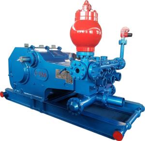 China F-500 Oilwell Mud Pump Triplex 4'' Flange 5000psi Outlet cementing pump factory