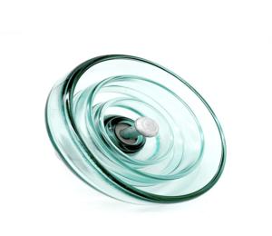 China Weather Resistant Green Glass Electrical Insulators Electric Fence Glass Insulators factory