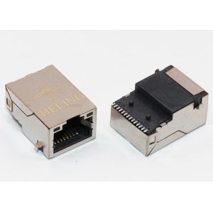 China Built - in LED SMT RJ45 Connector With 1000 Base - T Integrated Transformer on sale