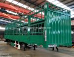 Bulk Cargo Transport 3 Axles Detachable Fence Truck Trailers