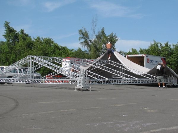 40x40x35ft 4 Pillars High Loading Aluminum Arc Roofing Stage Light Truss For Modern Show Events