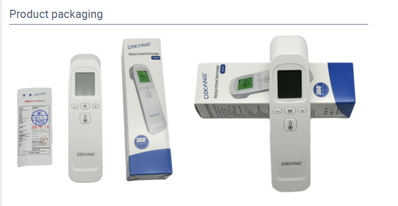 3.0V DC Baby / Adults Forehead Thermometer , 3 - 5cm Digital No Touch Thermometer