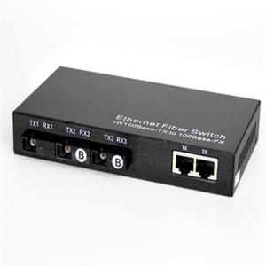 China RJ45 3 Optical 2 Electric 20KM 100M Fiber Optic Transceivers factory