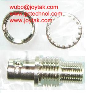 China BNC Female To F Male with washer and nut Coaxial Adapter Coaxial Adaptor for CCTV Connectors audio and video connector factory