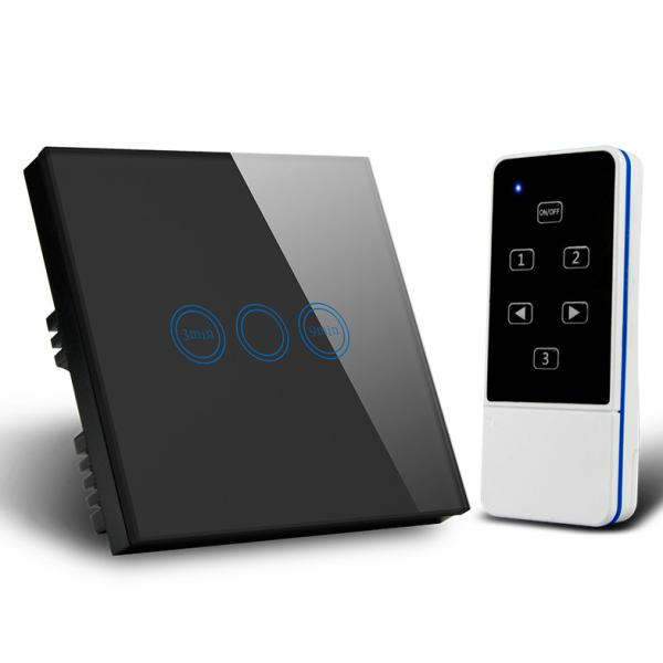 China Smart Home Zigbee Tuya Controller System 3 Gang Smart Switch Touch Panel Switch For Google&Alexa factory