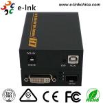 10 Gigabit Single Mode DVI Video To Fiber Converter 1310nm 4K DVI KVM DC 5V~12V