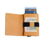 Mix Models Low MOQ Fashionable PU Leather Pop Up Smart Metal Wallet for Smart