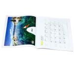 Saddle Stitching Annual Wall Calendar , Cardboard Big Paper Wall Calendar