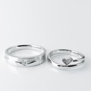 China Elegant Double Heart Men18.5 Women11 Personalized Couple Rings factory