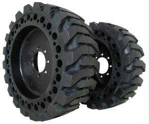 China Skid steer solid tyre for aerial work platform and skid steer loader 10-16.5 factory