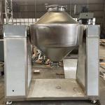 Stainless Steel Double Cone Mixer , Chemical Dry Powder Mixer Food Powder And