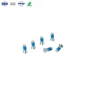 China OEM M2 * 6 Hexalobular Socket Small Countersunk Head Point Nylon Rubber Anti-Loosening Screws factory