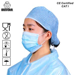 China ODM Single Use Blue TYPE II Disposable Adult Face Mask With Ties EN 14683 factory