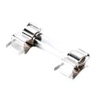 3AG 6x30mm Clip PCB Mount Fuse Holder 250V Nickel Plated Brass