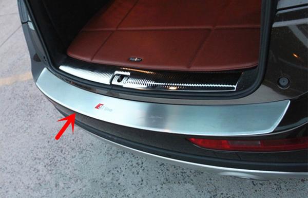 Stainless Steel Decoration Door Sill Plates For Audi Q5 S-line Outer Back Door
