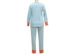 Full Length Ladies Pajama Sets Women'S 2 Piece Pajamas Plain Dyed Technics
