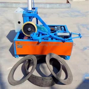 China Higher Efficiency Automatic Car Tire Cutting Machine Double 3 Pieces factory