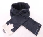 Black Fleece Heated Neck Scarf Warmer With PVC Heating Wire