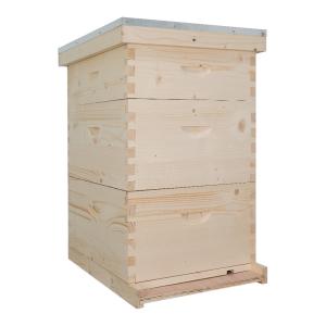 China Unassembled Three Layers Pine Wood Beekeeping Hive ODM factory
