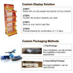 Metal wire potato chips candy snack display racks detachable mobile display