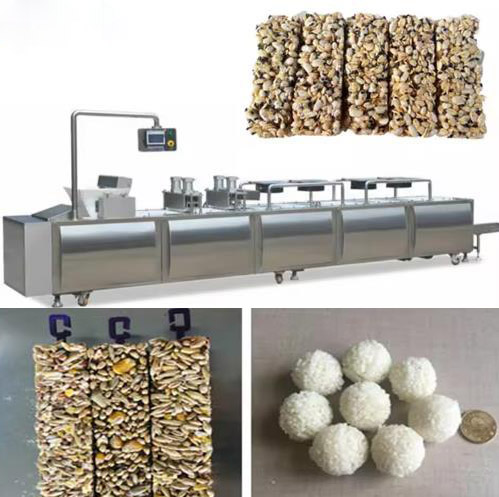 Fruit Nut / Candy Bar Snack Making Machine Automatic Easy Operation