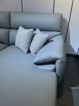 Bend Sponge Custom Sofa Bed Blue Leather 3.25m For Hotel Home