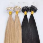 7A Grade Wavy Pre Bonded Hair Extensions , Pre Bonded Stick Tip Hair Extensions