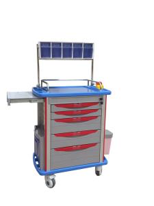 China Hospital Medical Anesthesia Trolleys For Ambulance Treatment factory